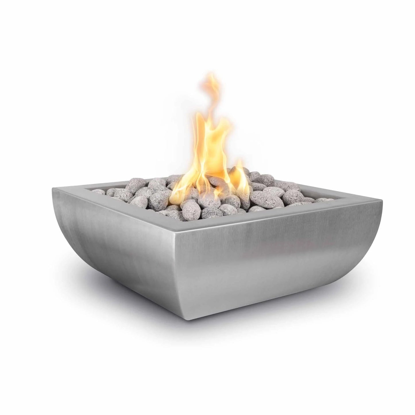 The Outdoor Plus 42" Square Avalon Fire Pit- GFRC Concrete