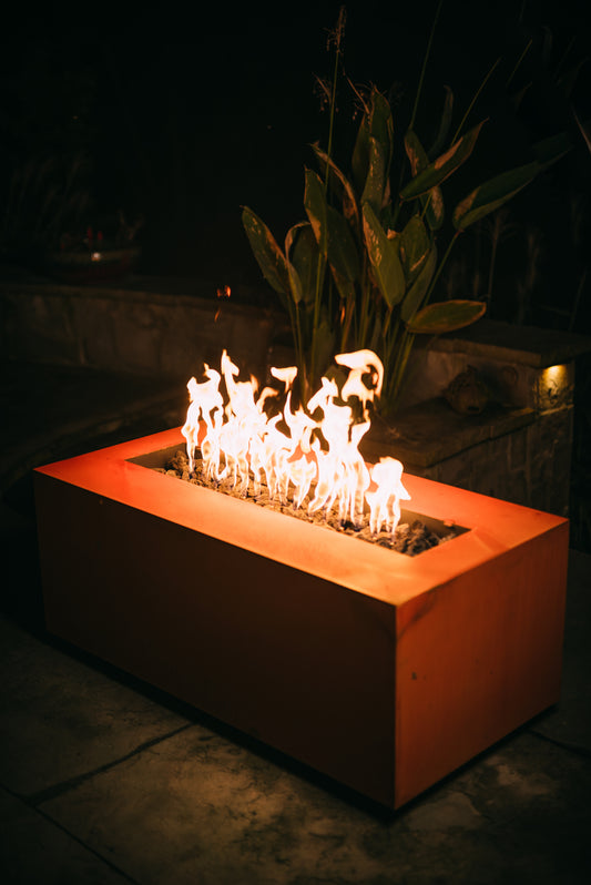 Fire Pit Art Linear Series Fire Table