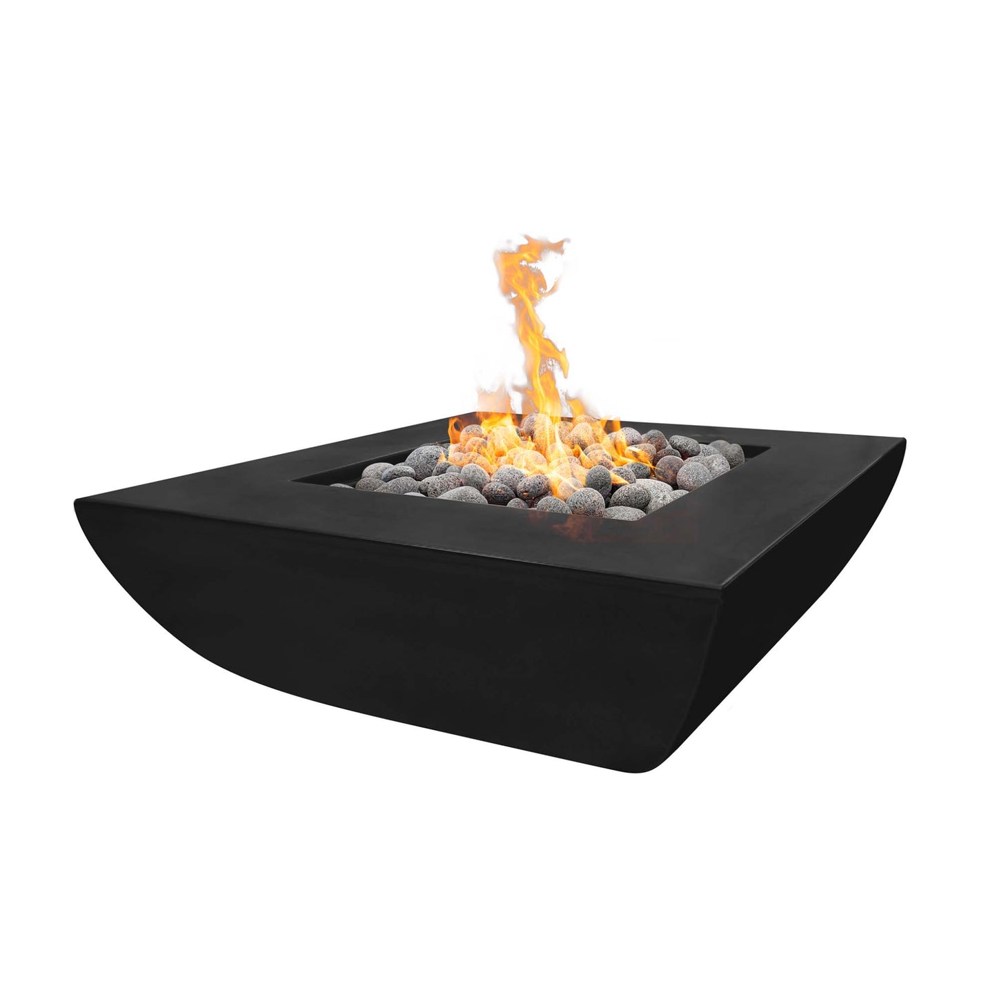 The Outdoor Plus 42" Square Avalon Fire Pit- GFRC Concrete