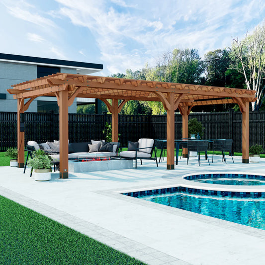 The Backyard Solutions 24x12 Beaumont Pergola