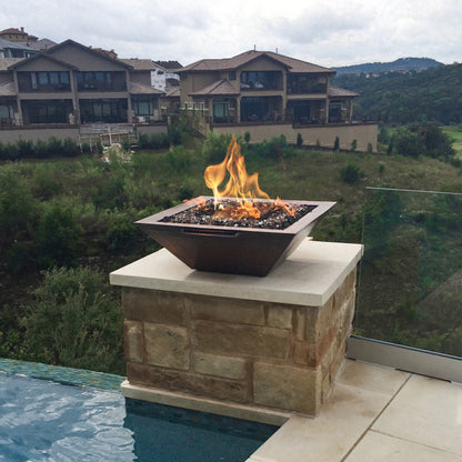 The Outdoor Plus Maya Fire & Water Bowl- Hammered Patina Copper