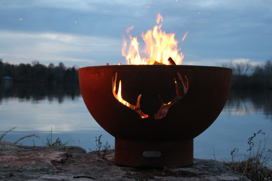 Fire Pit Art Antlers Fire Pit