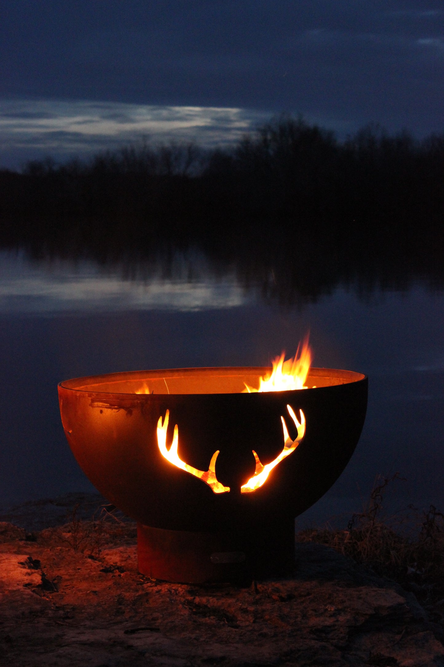 Fire Pit Art Antlers Fire Pit