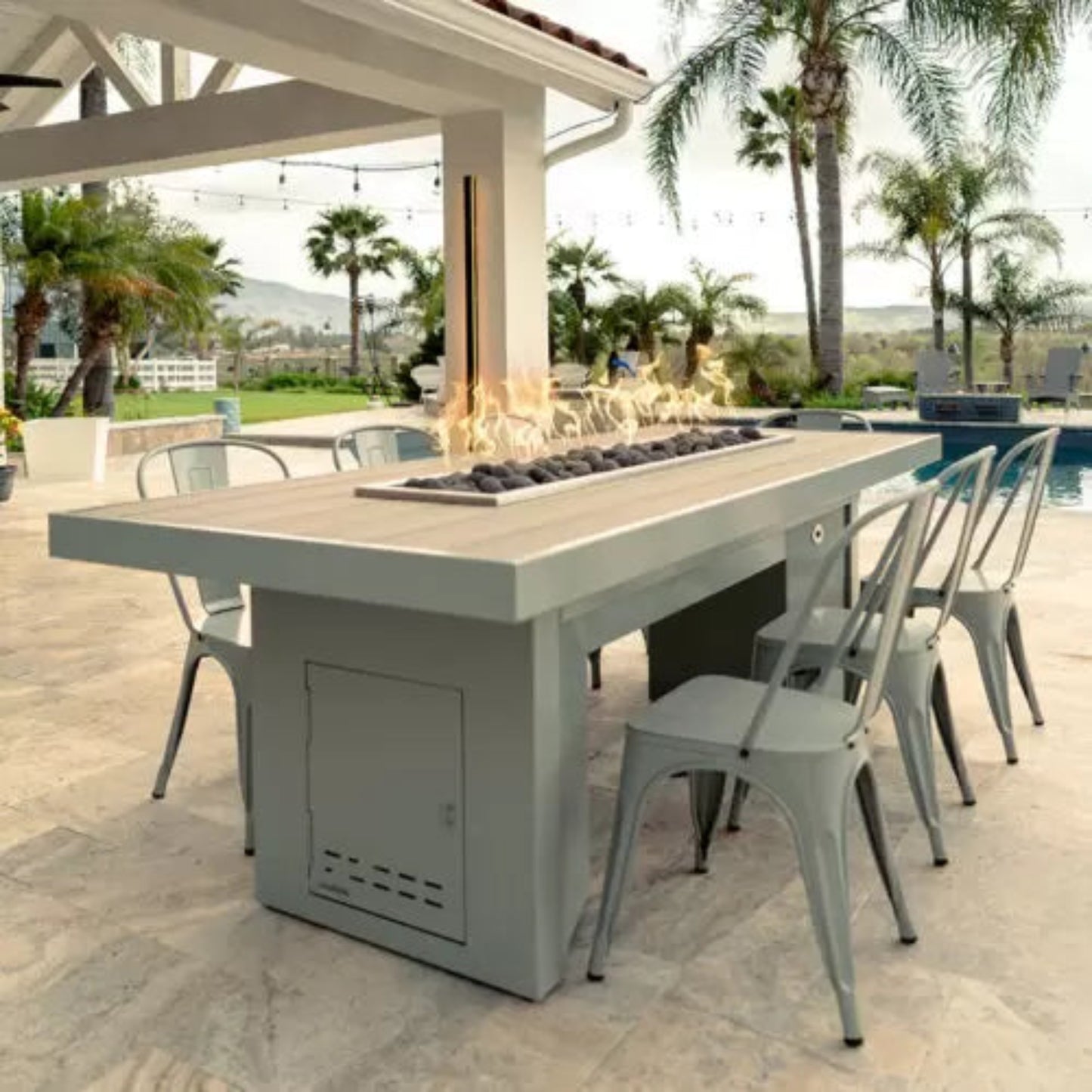 The Outdoor Plus 60" Rectangular Alameda Fire Table