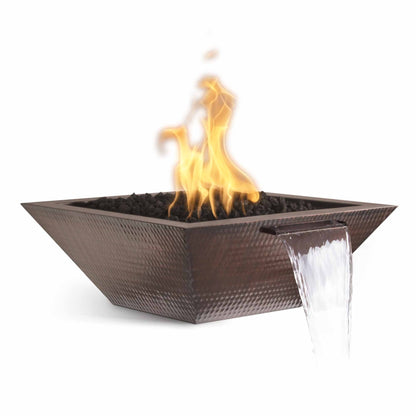 The Outdoor Plus Maya Fire & Water Bowl- Hammered Patina Copper