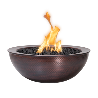 The Outdoor Plus 27" Round Sadona Fire Bowl- Hammered Patina Copper