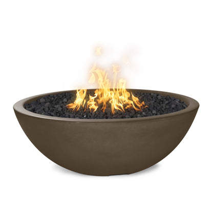 The Outdoor Plus Sedona Concrete Narrow Ledge Liquid Propane Fire Pit