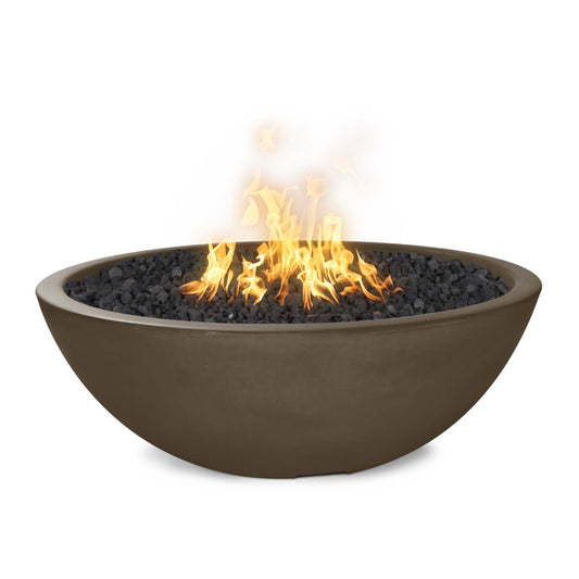 The Outdoor Plus Sedona Concrete Narrow Ledge Liquid Propane Fire Pit