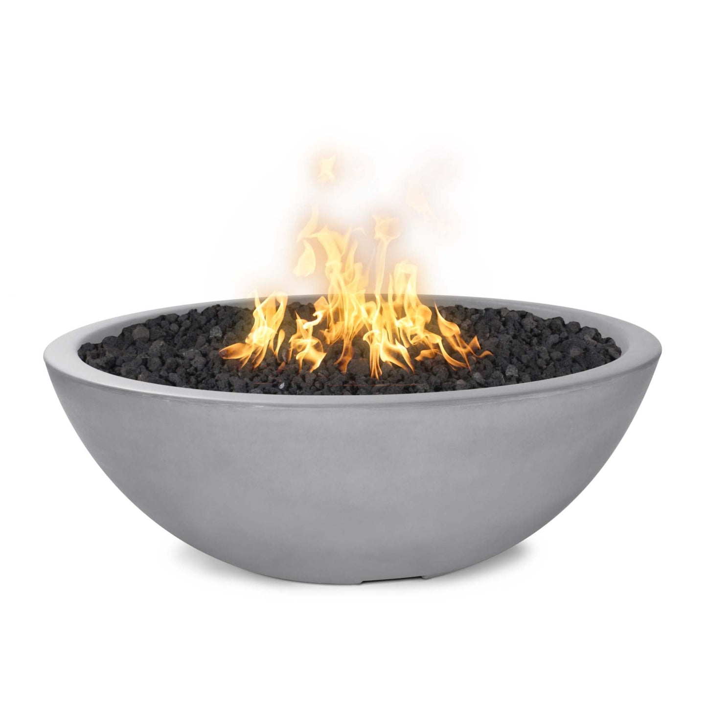The Outdoor Plus Sedona Concrete Narrow Ledge Liquid Propane Fire Pit