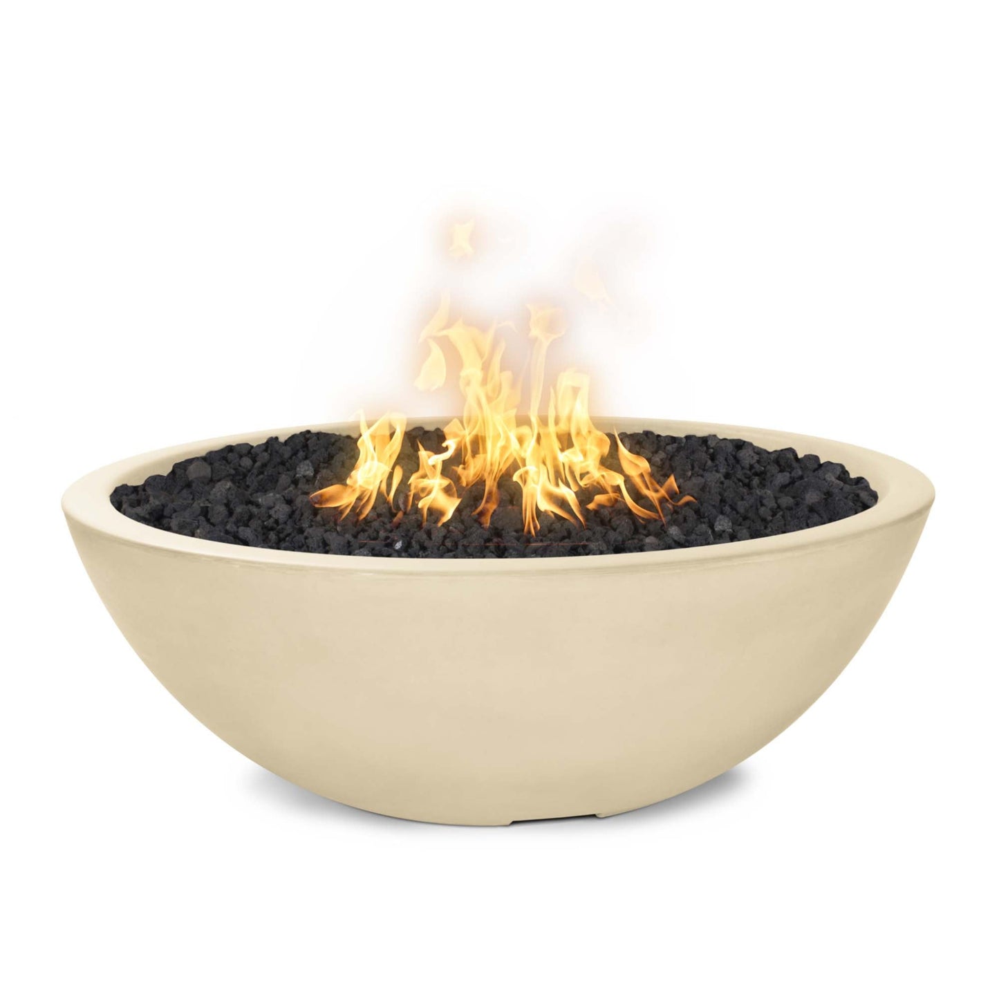 The Outdoor Plus Sedona Concrete Narrow Ledge Liquid Propane Fire Pit